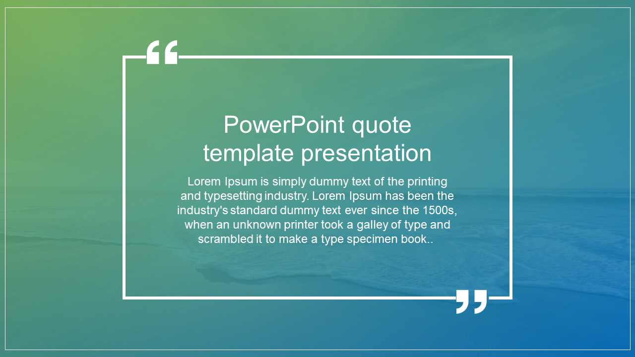 powerpoint quote template